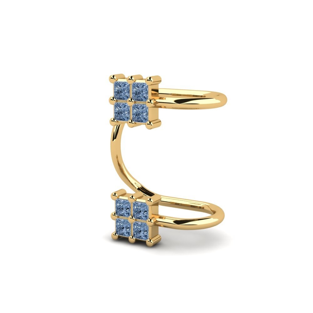 Princesa Diamante Azul Pendiente de mujer Anno