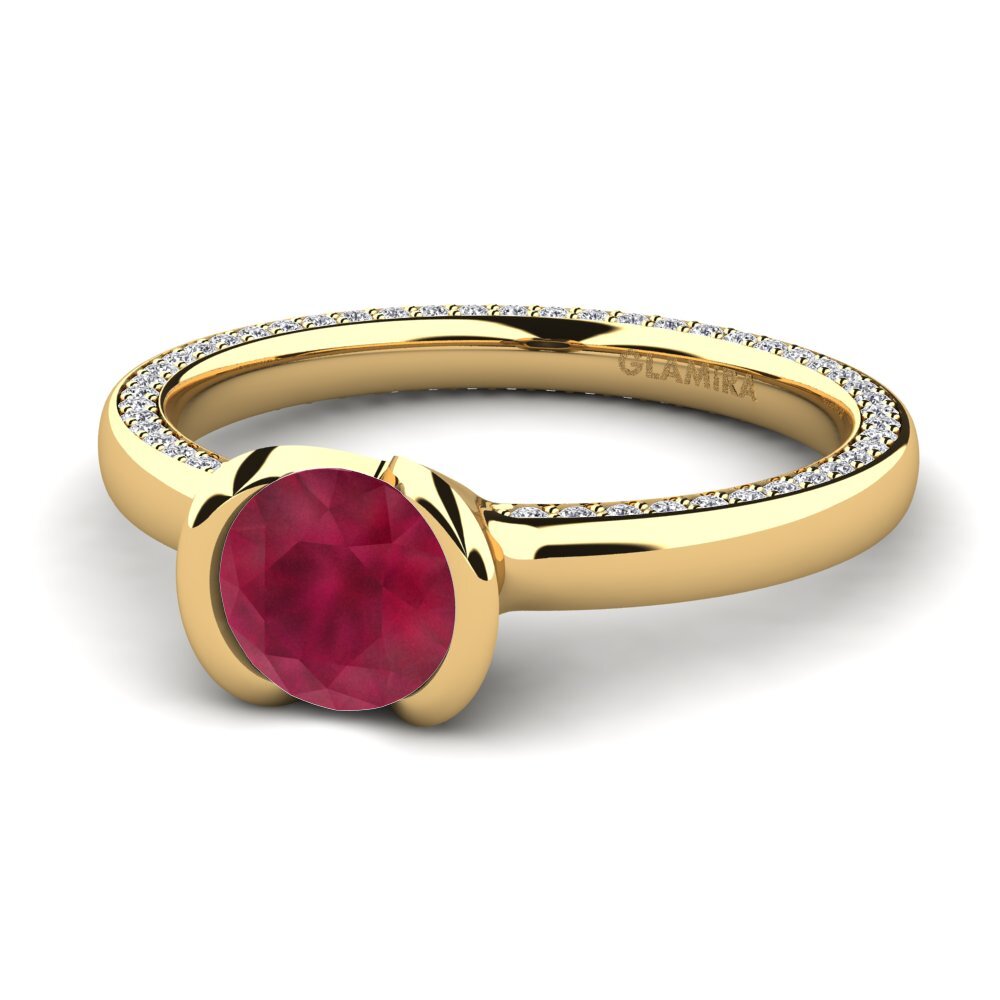 Rubí Anillo de compromiso Annora
