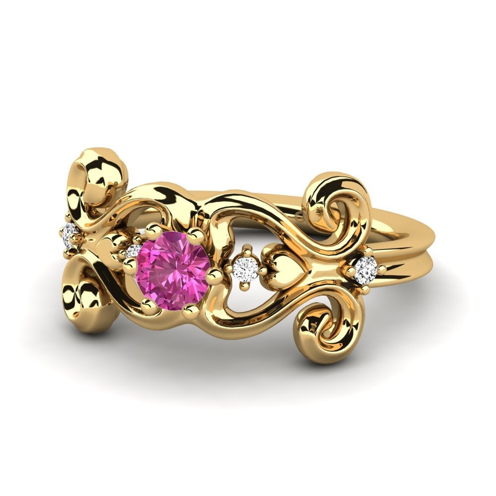 Topacio Rosa Anillo de compromiso Annouk