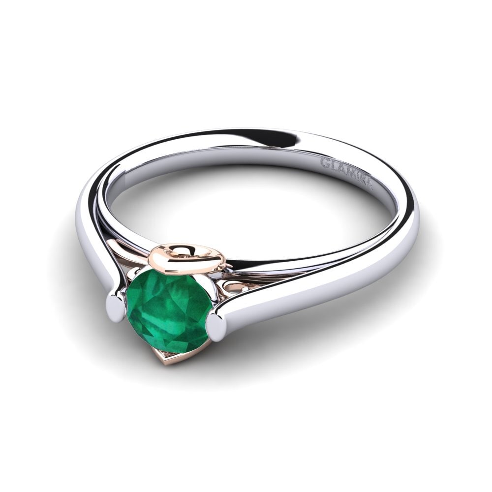 Esmeralda Anillo de compromiso Antesha