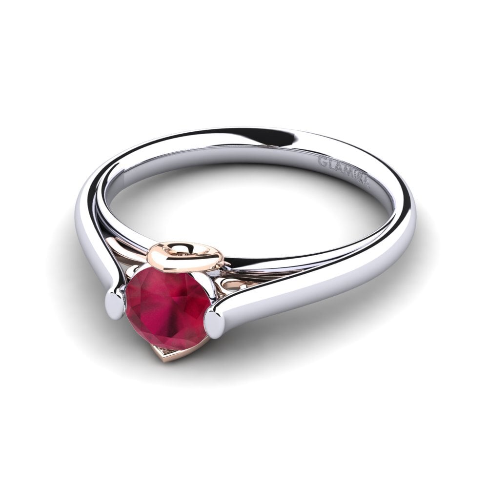 Rubí Anillo de compromiso Antesha