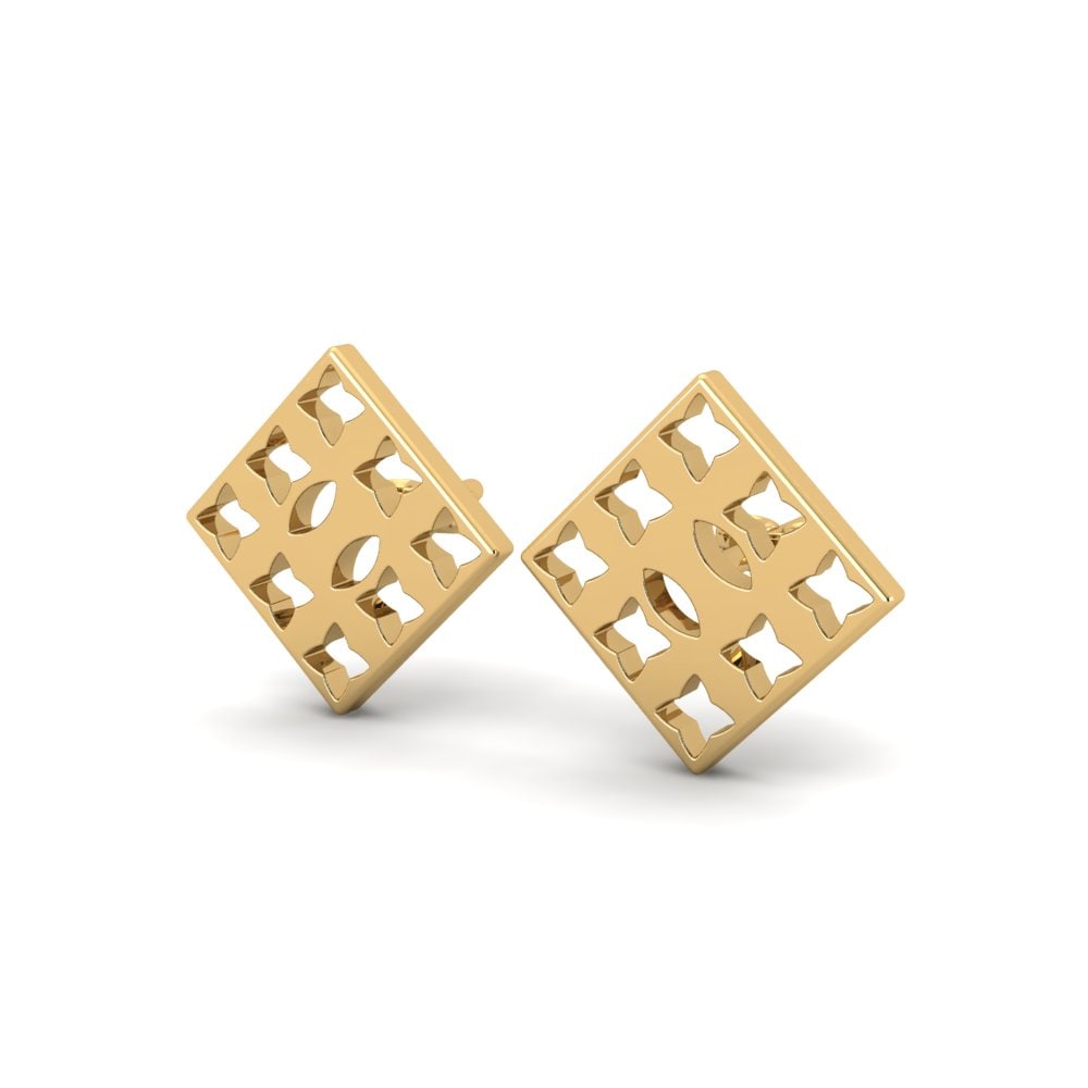 9k Oro Amarillo Pendientes Antioco