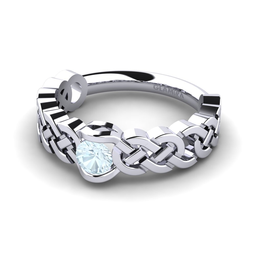 Aguamarina Anillo de compromiso Antonella