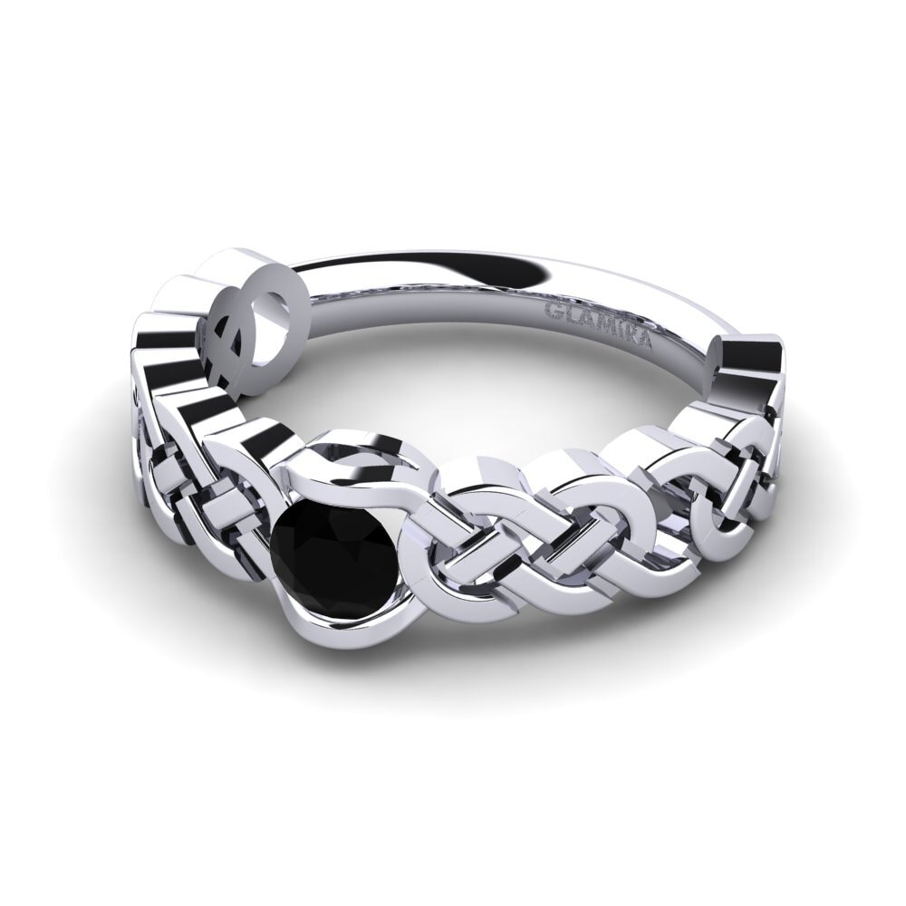 Diamante Negro Anillo de compromiso Antonella