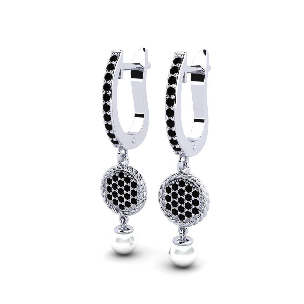 Diamante Negro Pendiente de mujer Antonietta