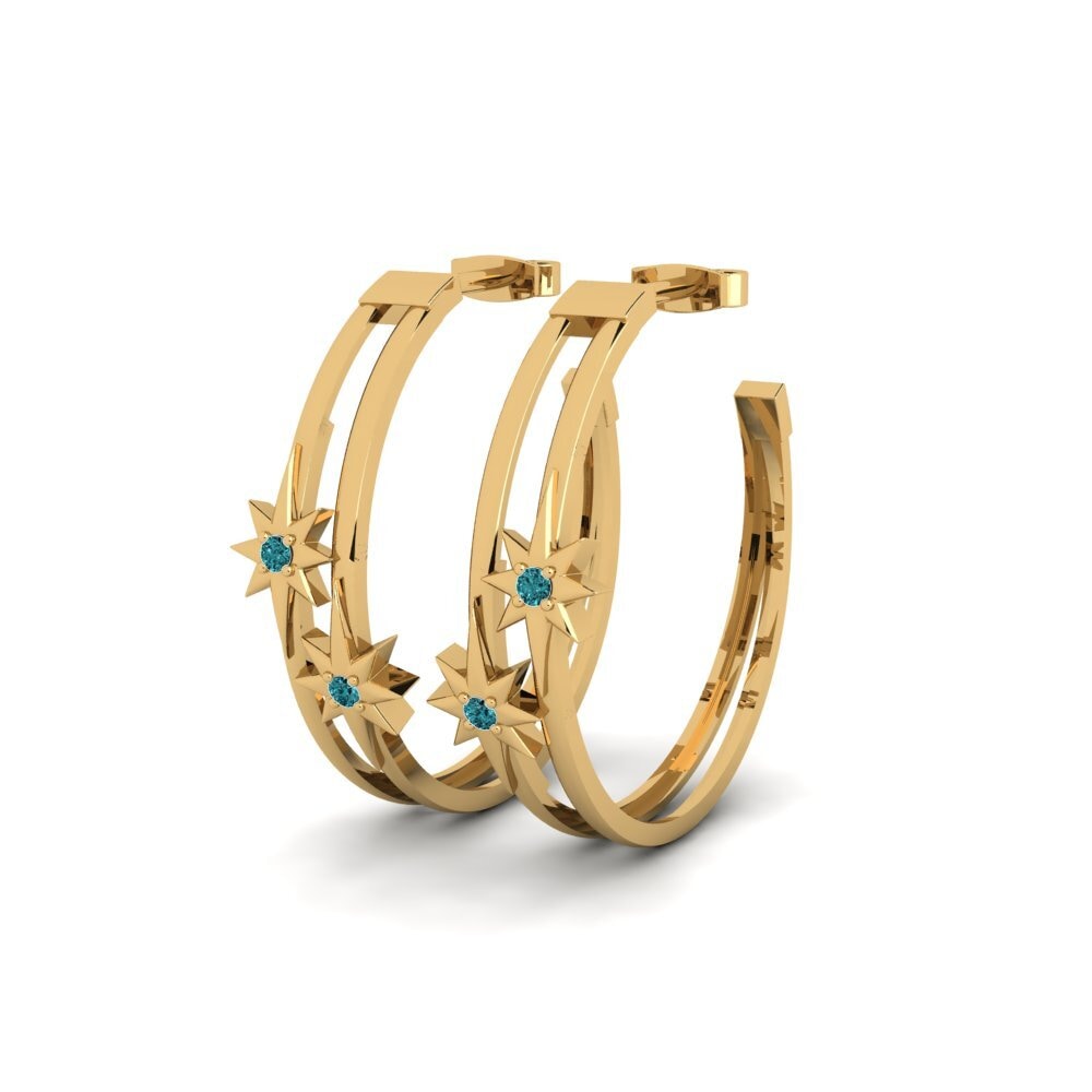 Blue Diamond Women's Earring Aoka