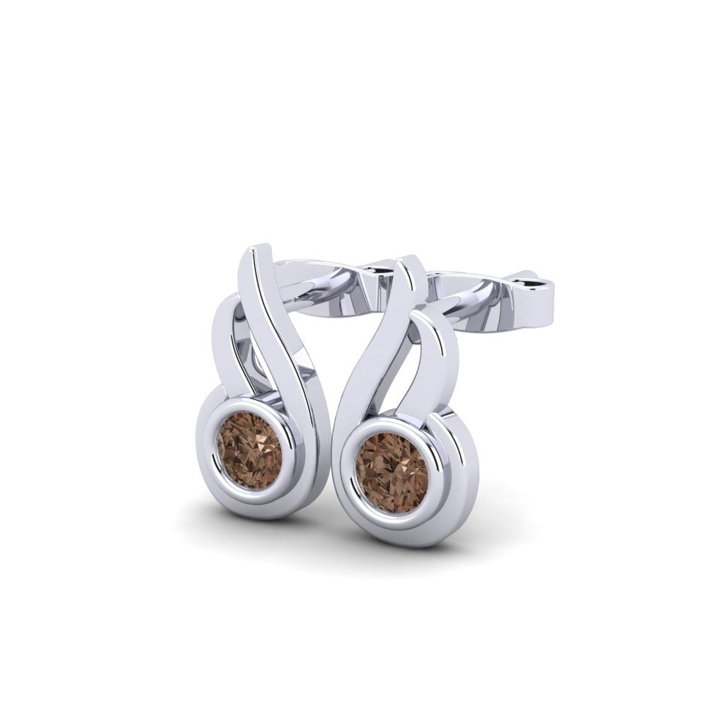 Smoky Quartz Women's Earring Aortic