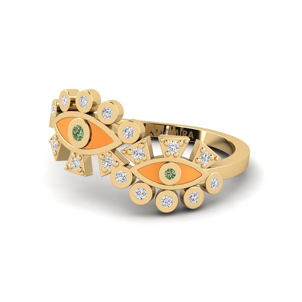 Grüner Diamant Ring Aphrodis
