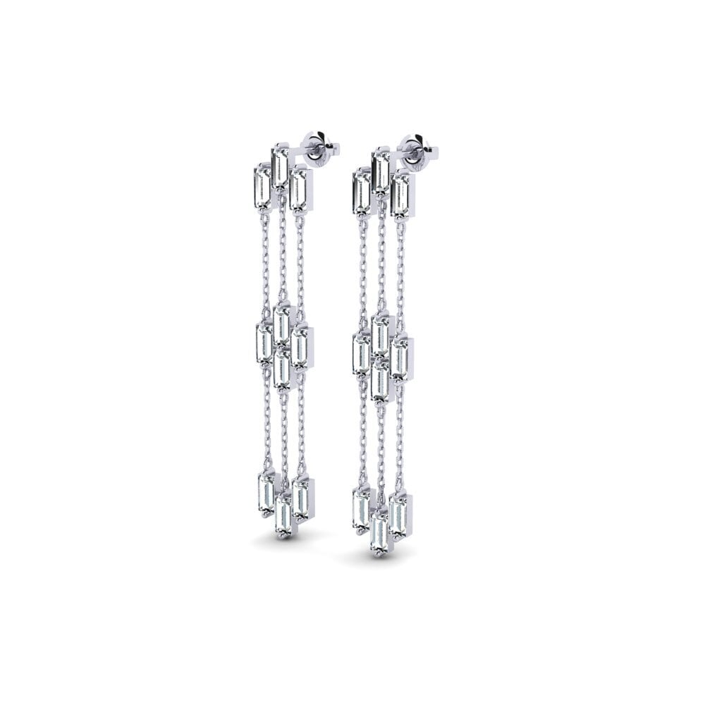 Plata 925 Circonita Pendiente de mujer Appendix