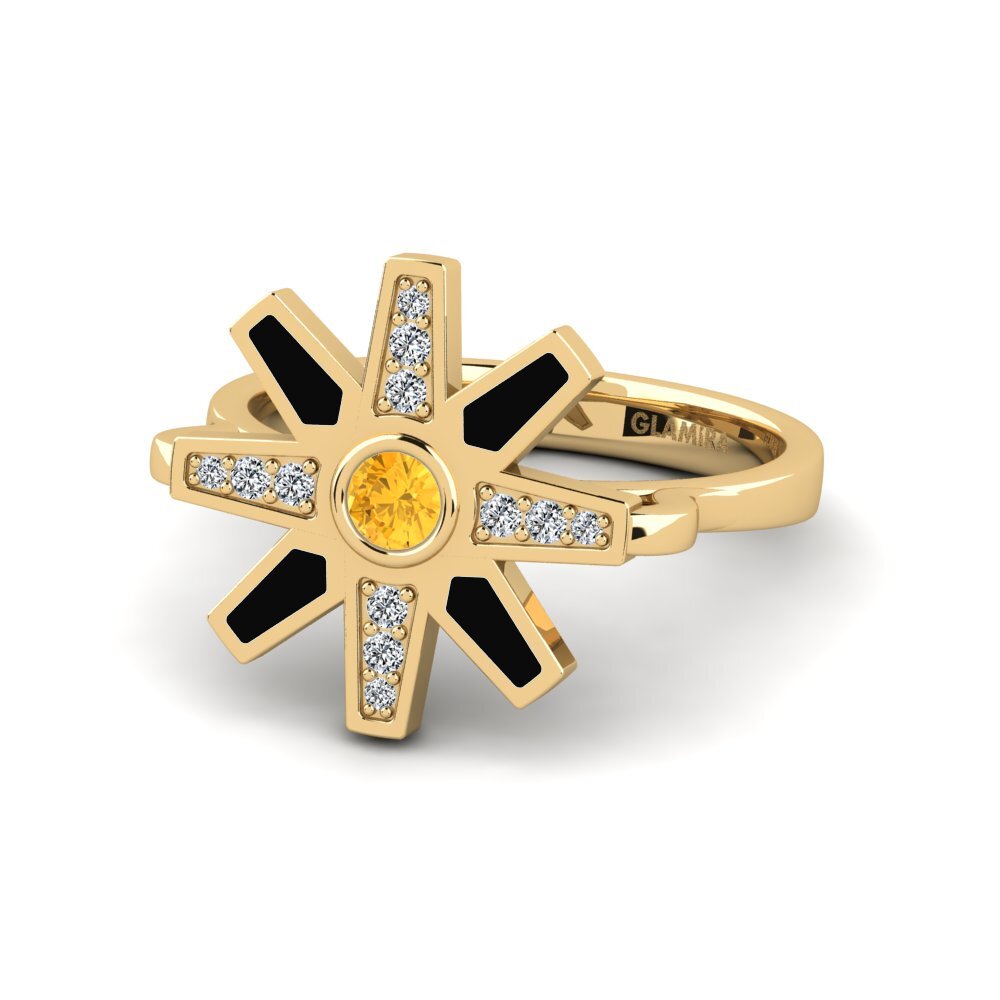Star Citrine Rings