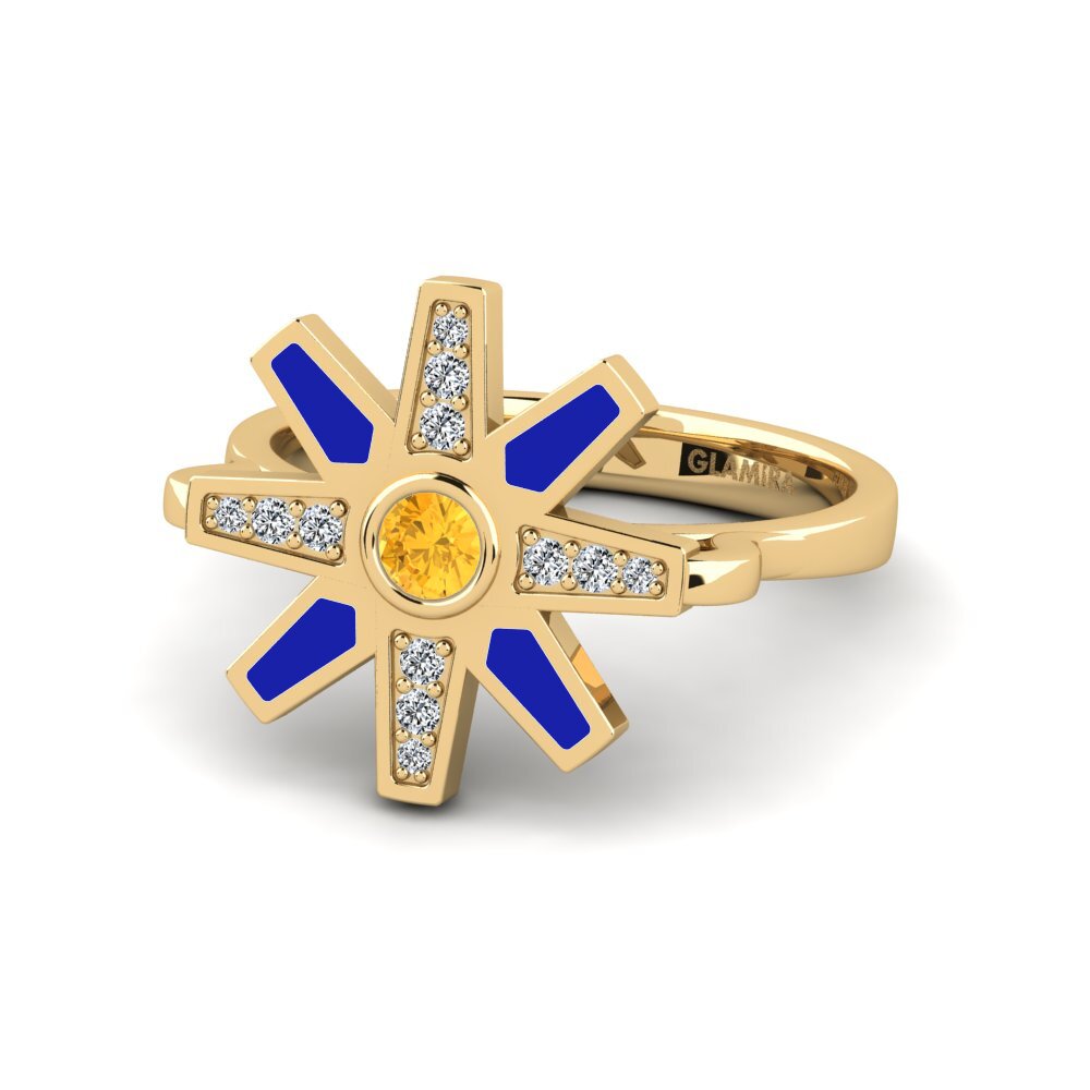 Anillos Citrino Estrella