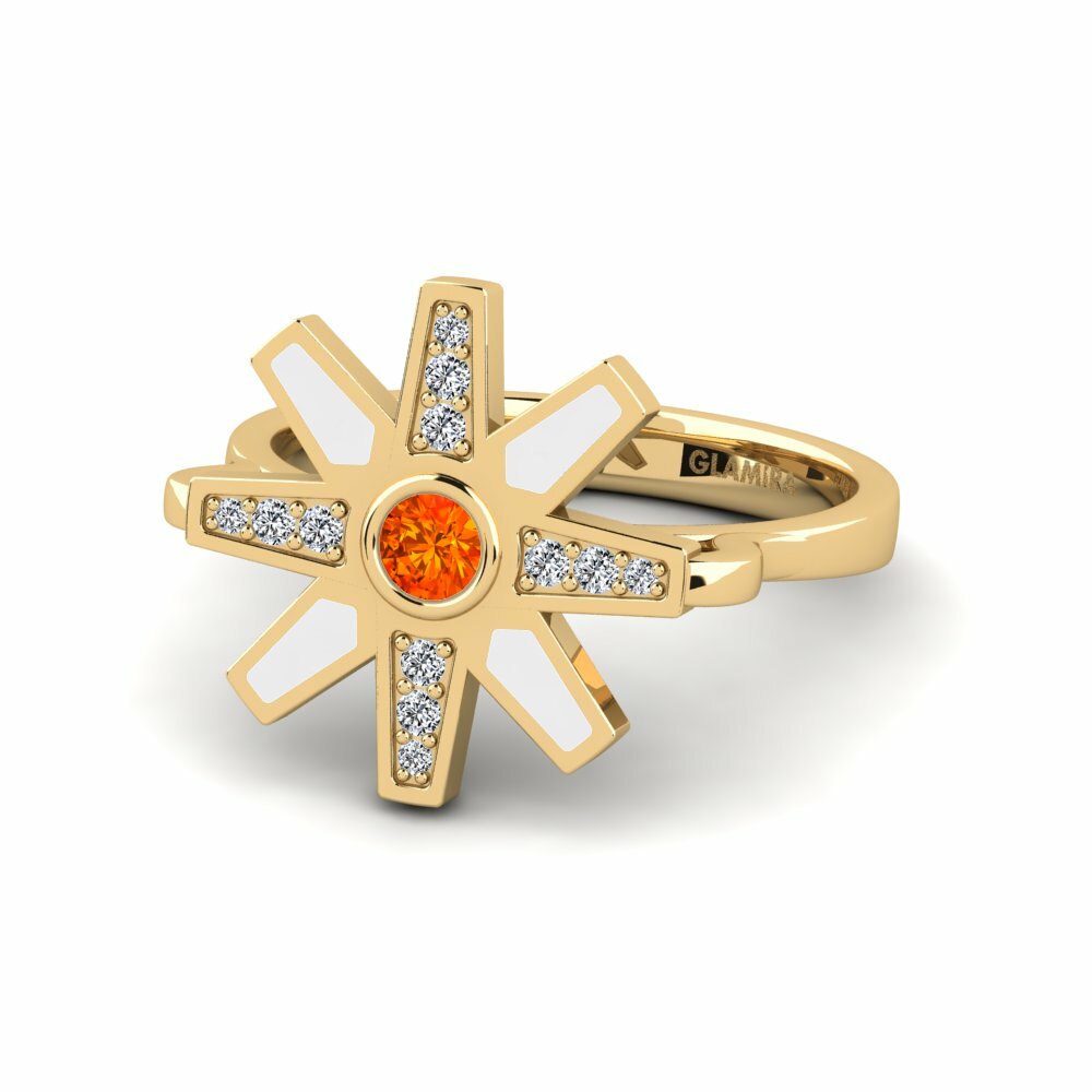 Saphir orange Bague Appira