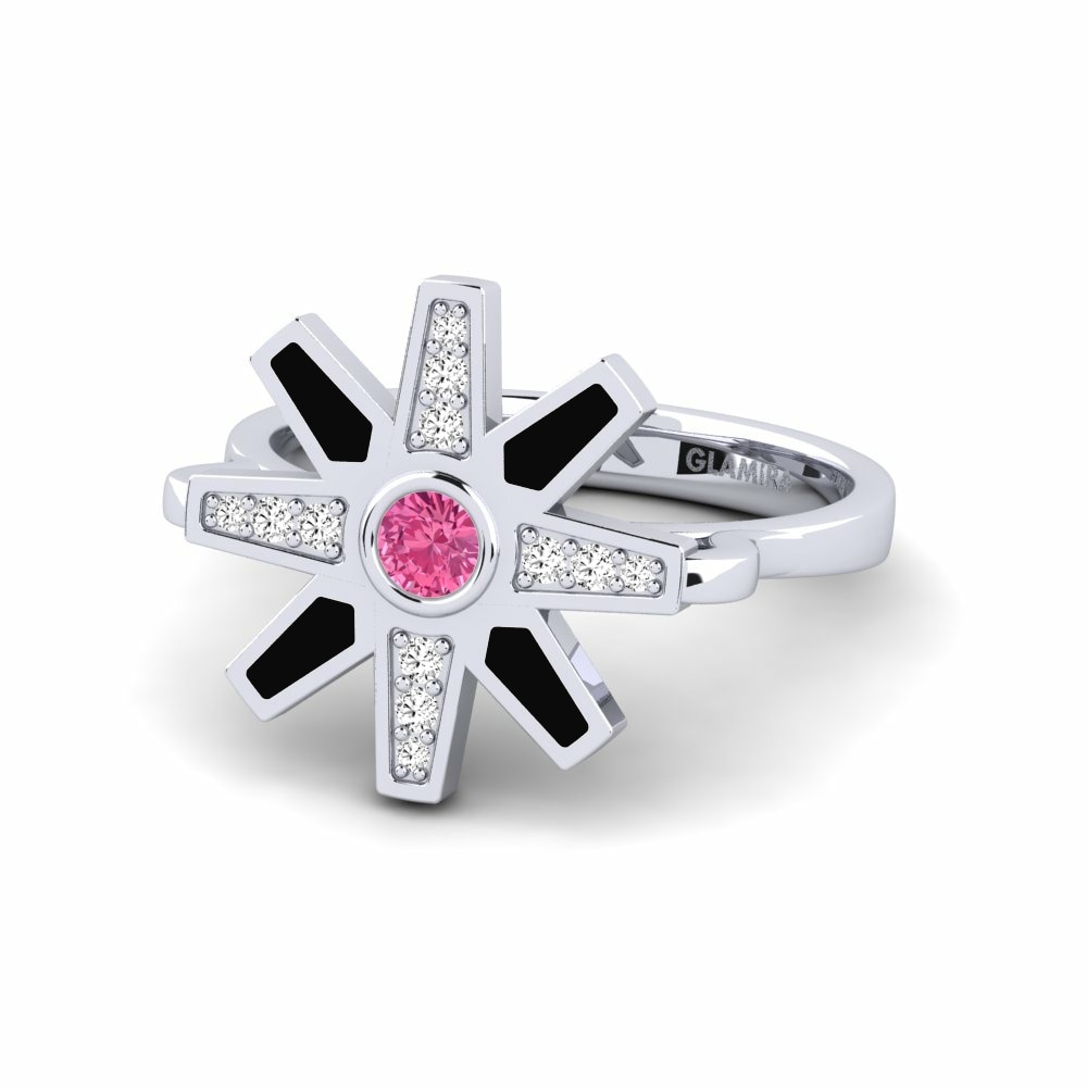 Star Pink Tourmaline Coloured Engagement Rings