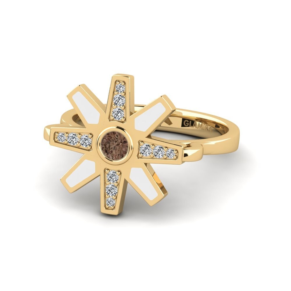 Star Smoky Quartz Rings