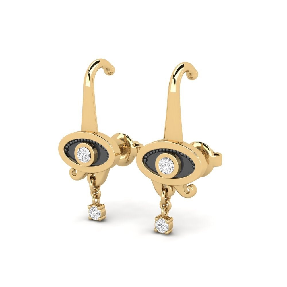 Saphir Blanc Boucle d'oreille femme Aprile
