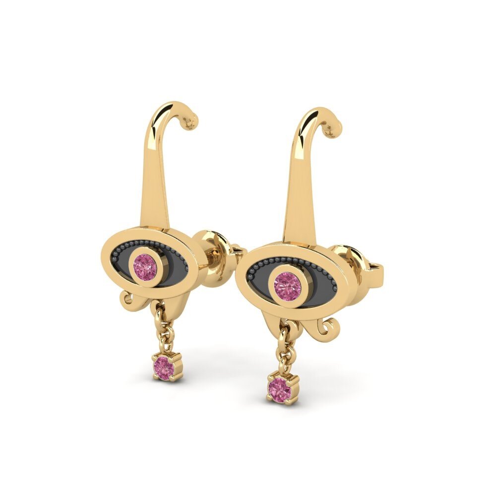 Granate Rhodolite Pendiente de mujer Aprile