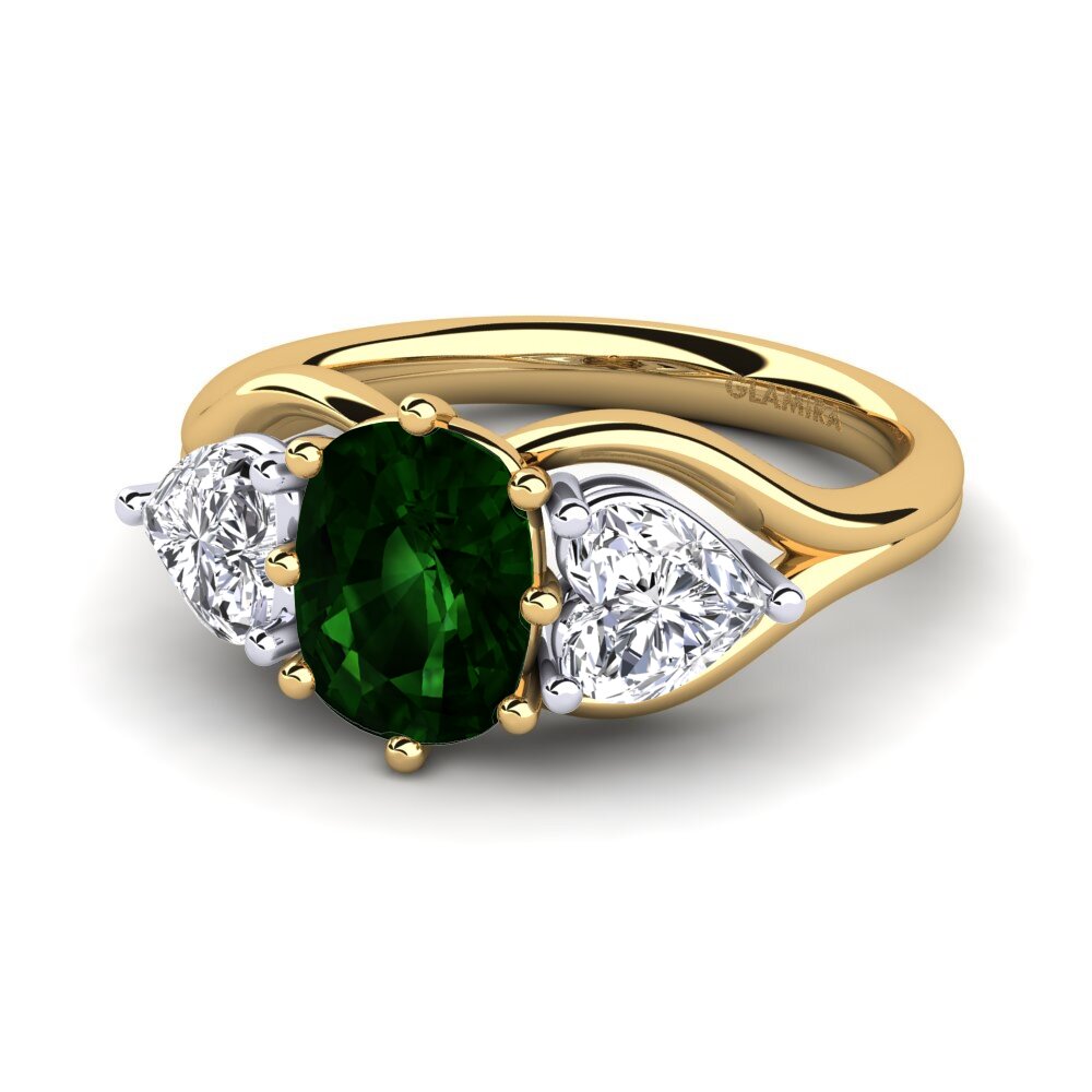 Green Tourmaline Engagement Ring Aquene