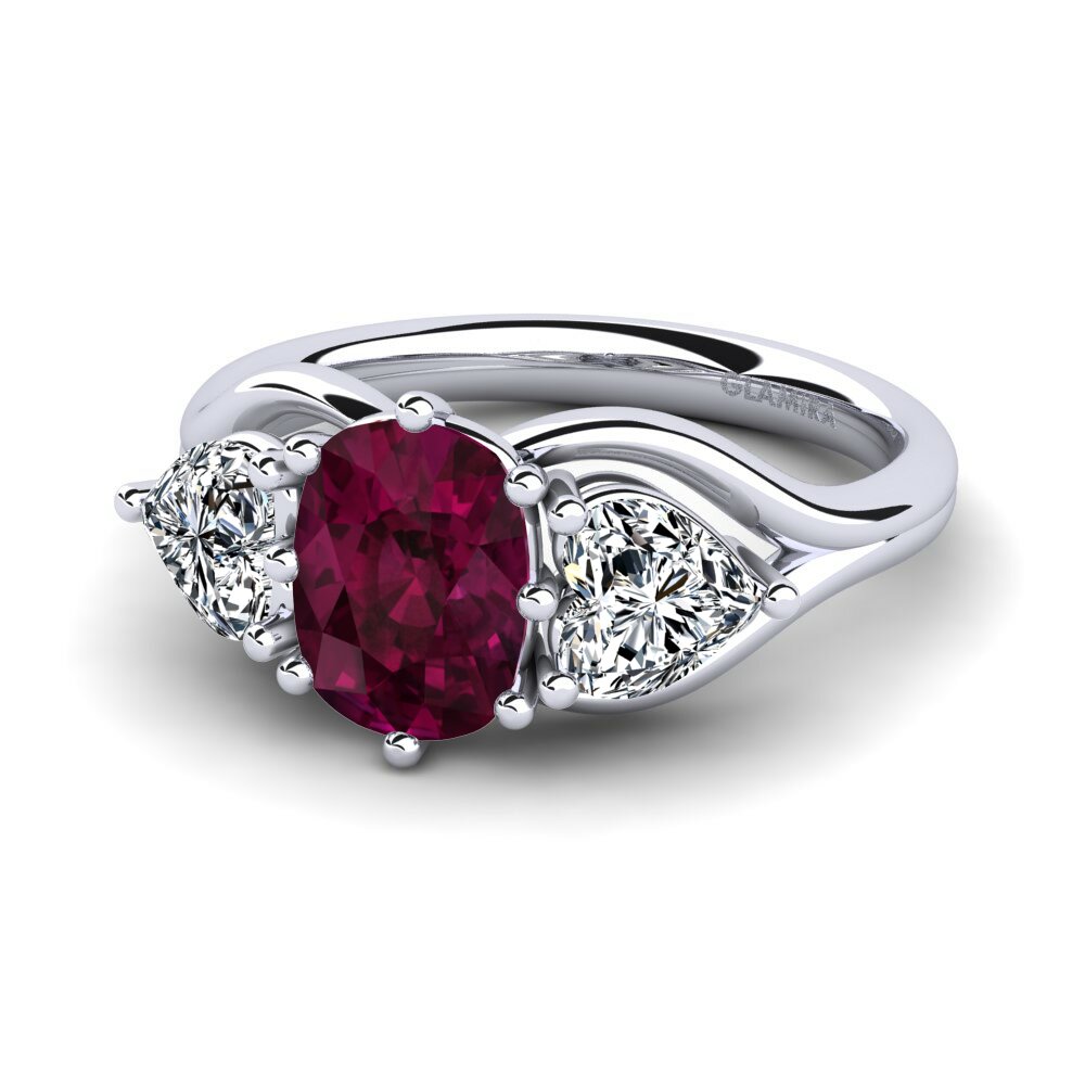 Rhodolite Garnet Engagement Ring Aquene