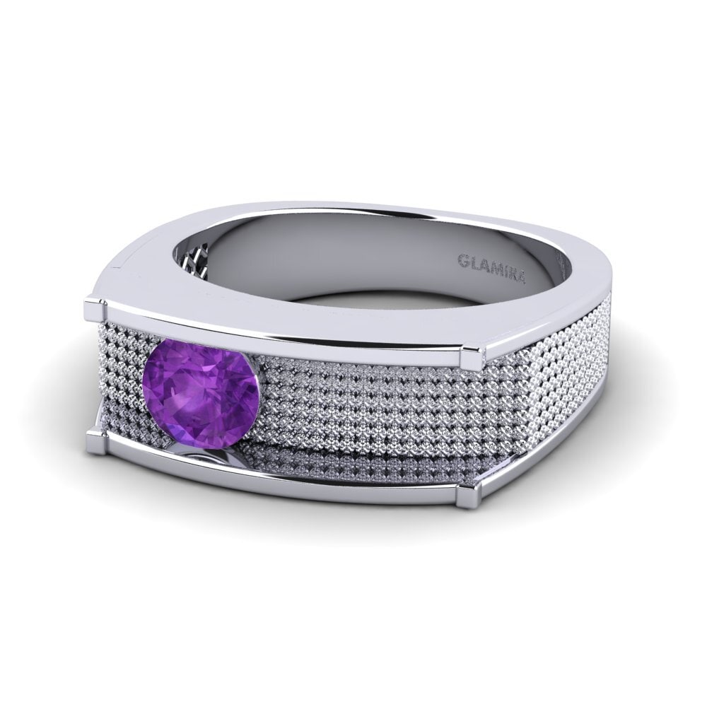Amethyst Men's Ring Aquil