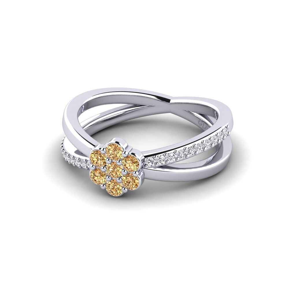 Diamante café Anillo Arabesque