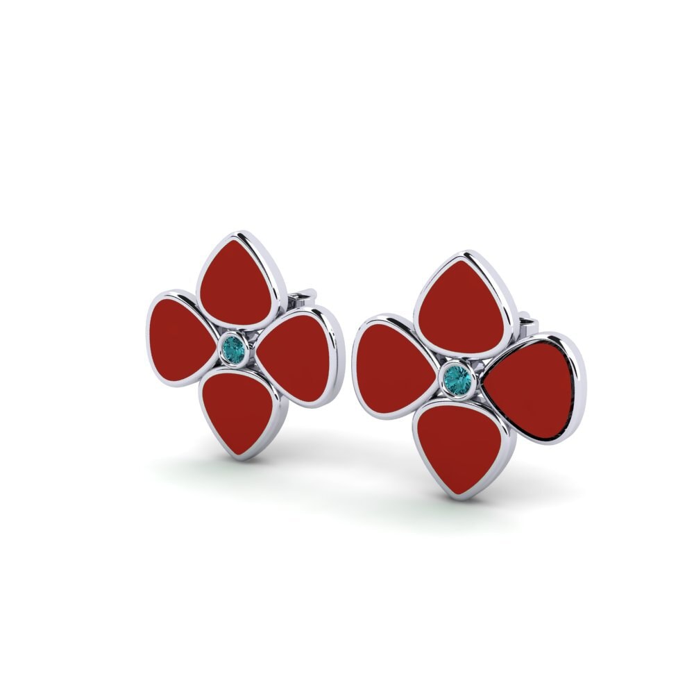 Diamante Azul Pendiente de mujer Arace