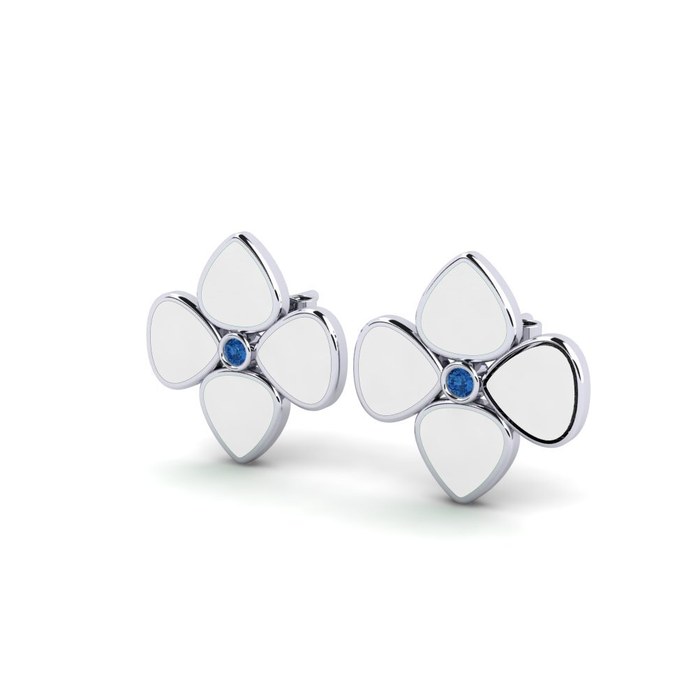 Dark Blue Zirconia Women's Earring Arace