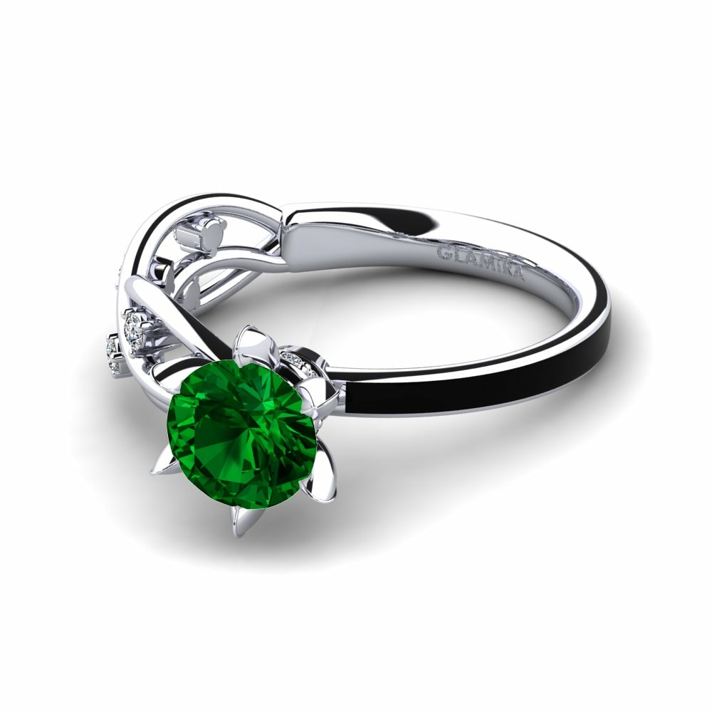 Swarovski Green Engagement Ring Aracelis - Round
