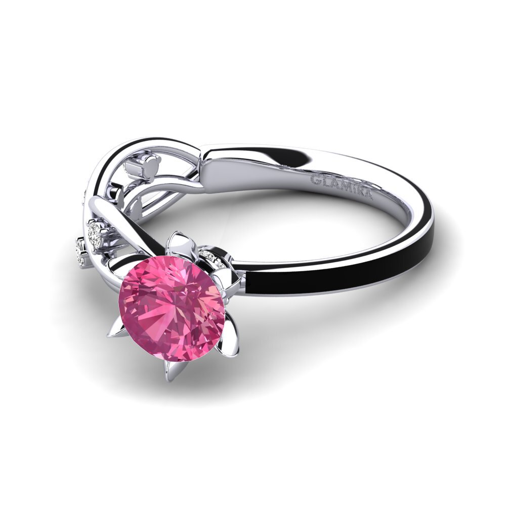 Pink Tourmaline Engagement Ring Aracelis - Round