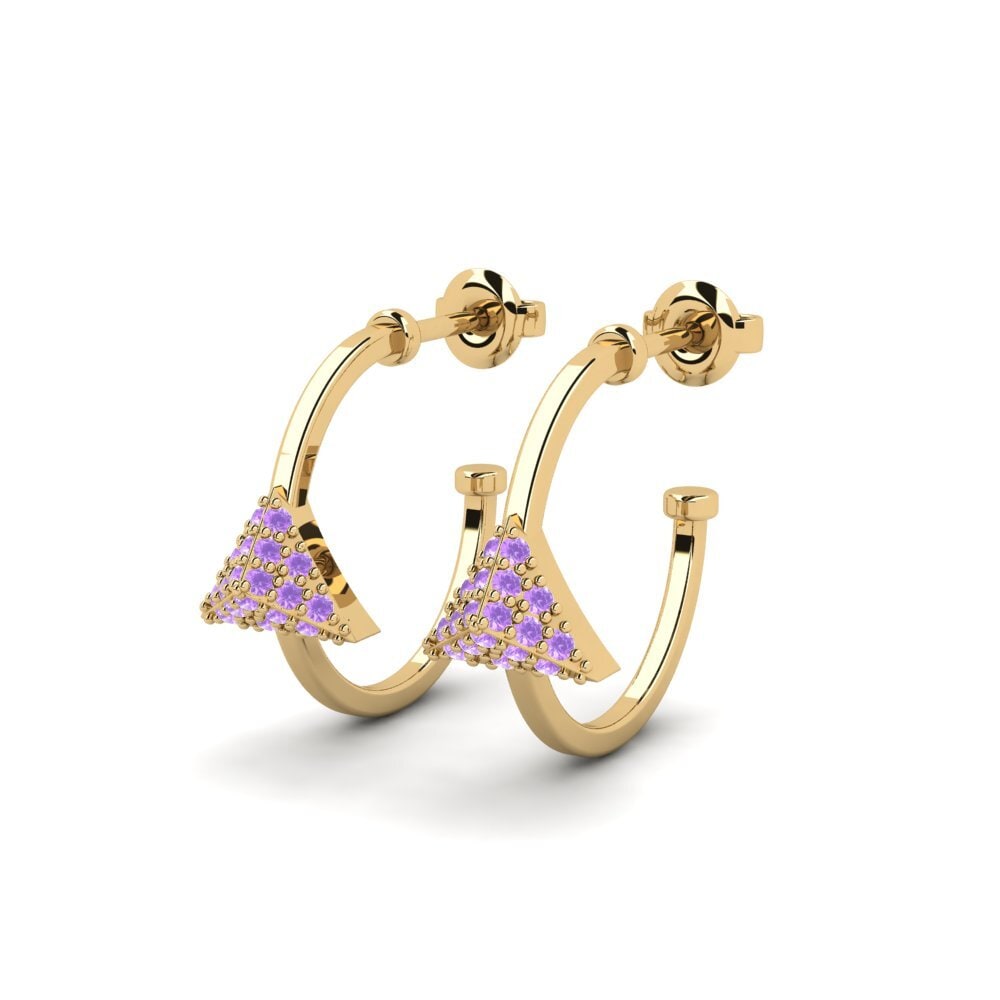 อเมทิสต์ Women's ต่างหู Arbutus