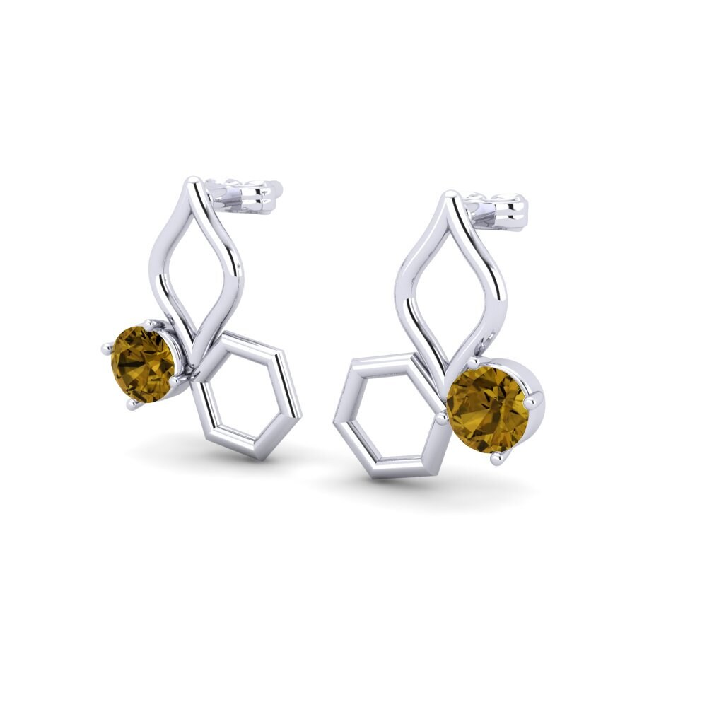 Brown Zircon Women's Earring Ardath