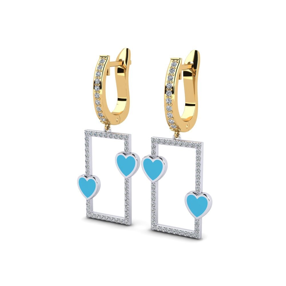 14ct Yellow & White Gold Women's Earring Ardsley