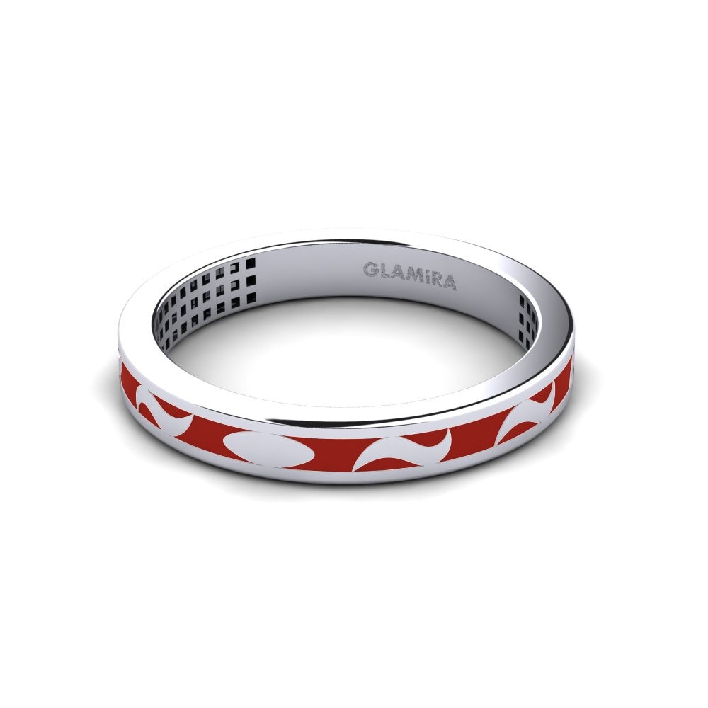 Weiß-Silber Ring Argante