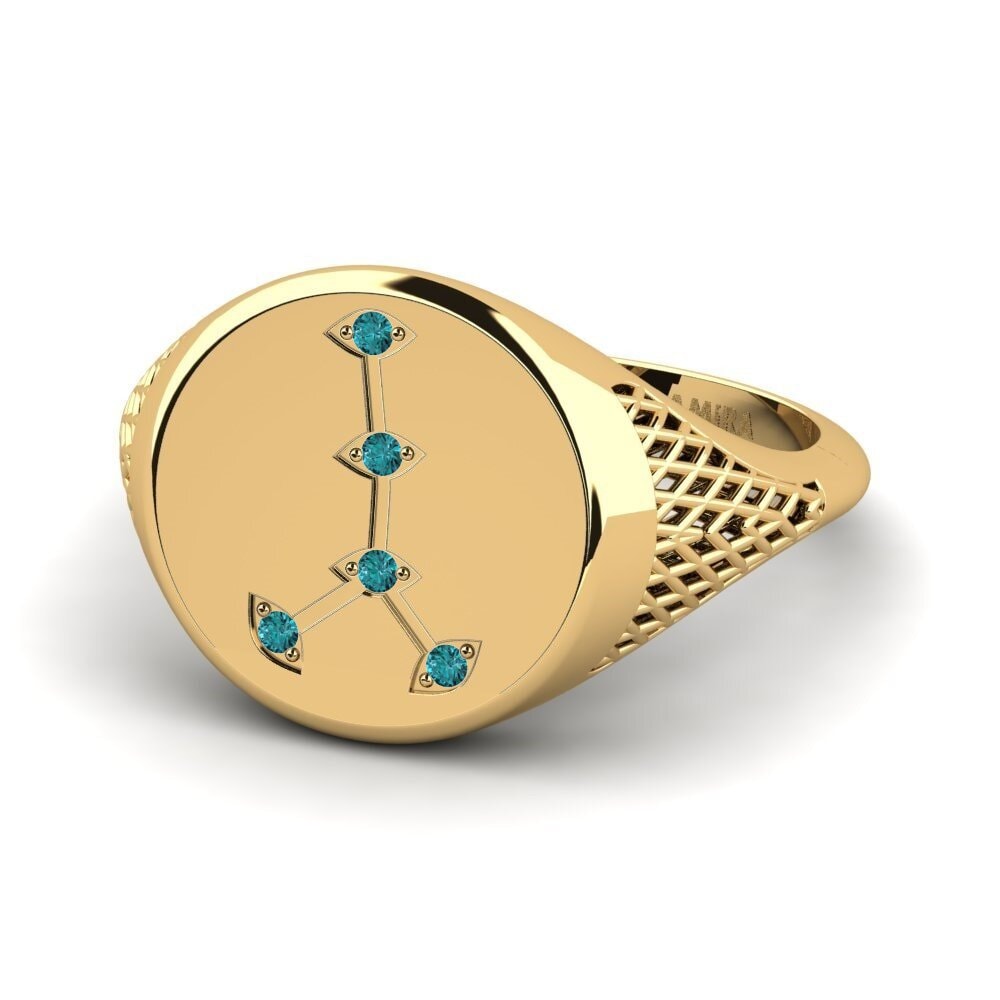Blue Diamond Ring Argus - Cancer