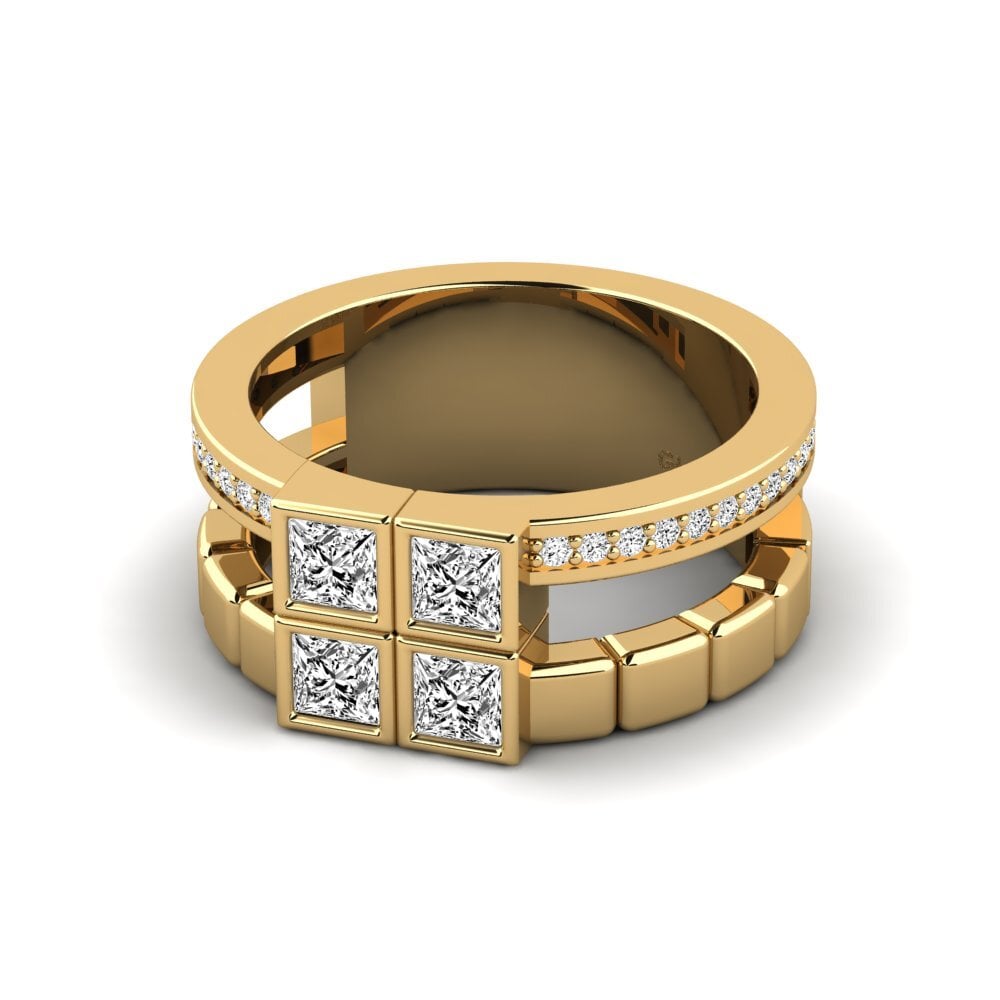 Princesa Moissanita Anillo Argyle