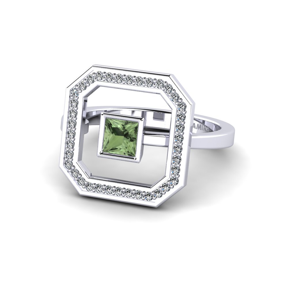 Princesa Zafiro Verde Anillo Argyll