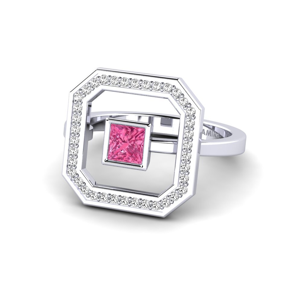 Princesa Turmalina rosa Anillo Argyll