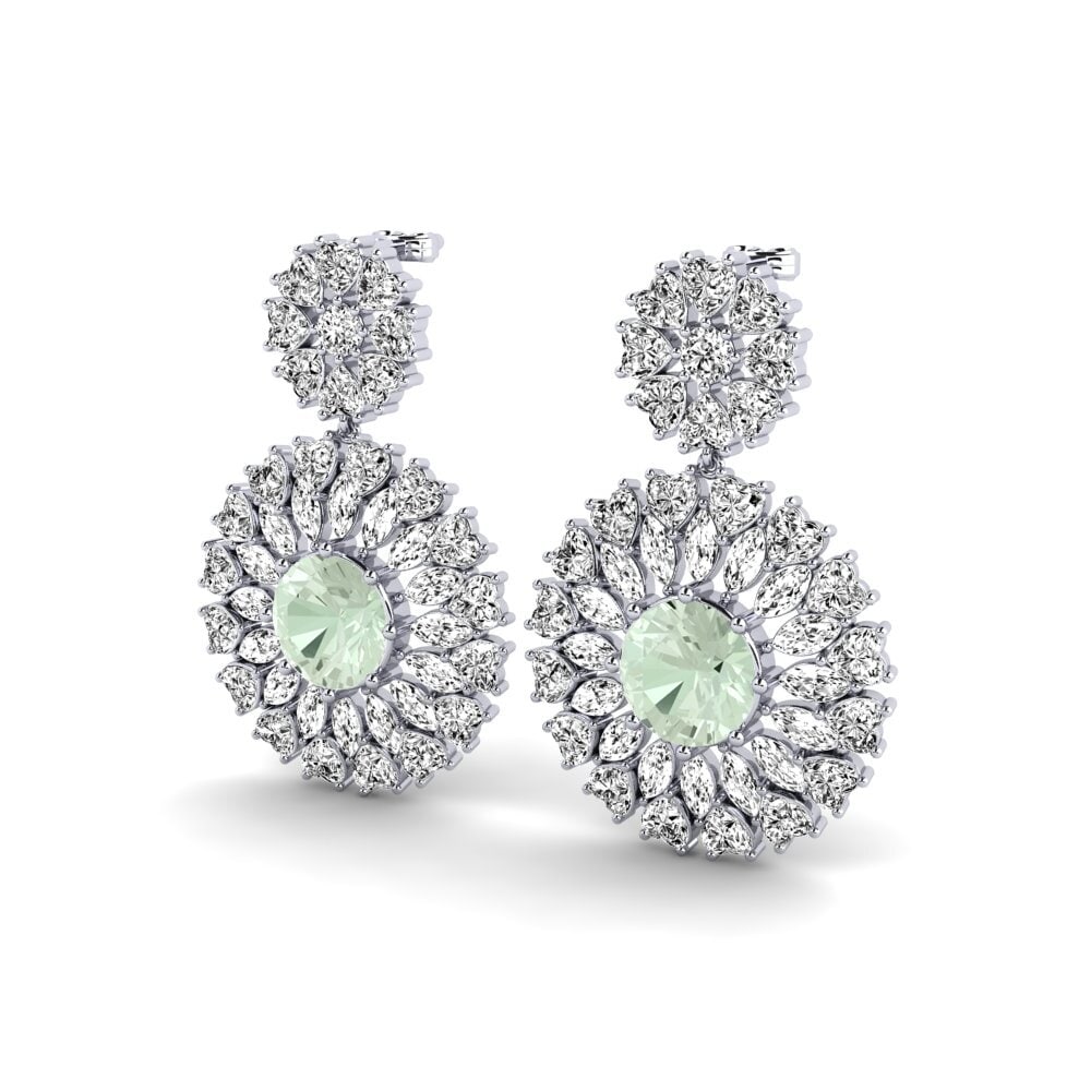Amatista verde Pendiente de mujer Argyros