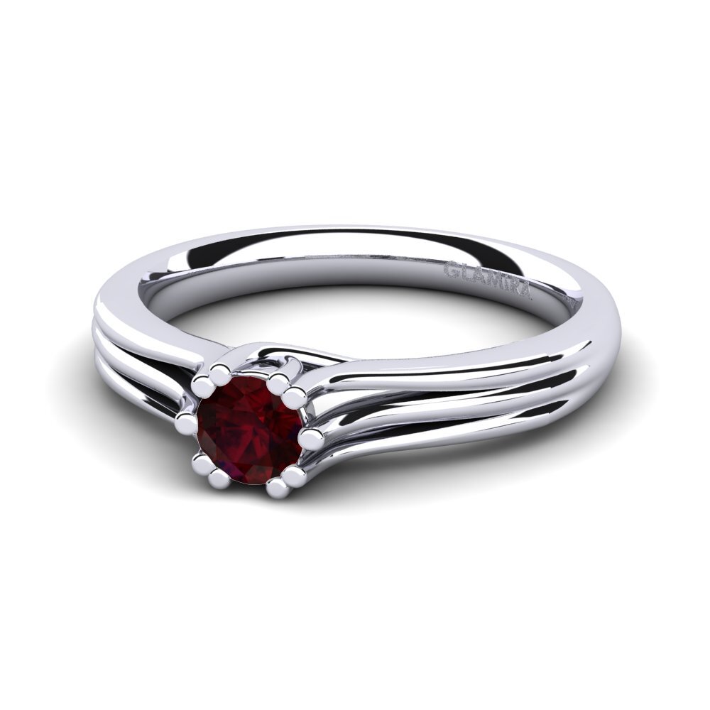 Garnet Engagement Ring Arian