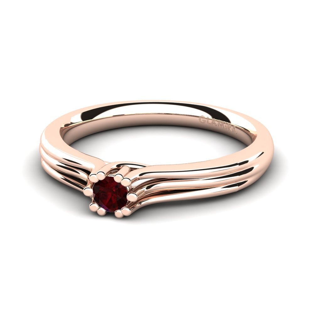 Garnet Engagement Ring Arian 0.1 crt
