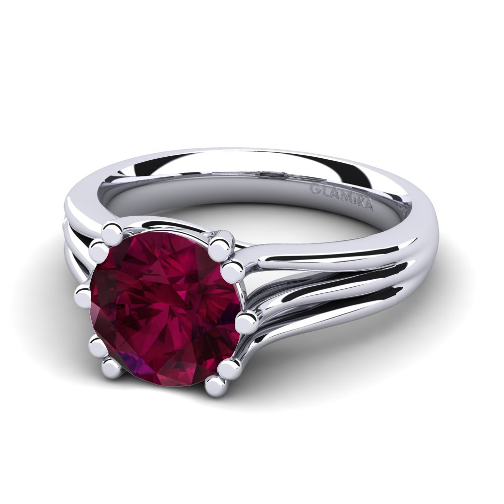 Granate Rhodolite Anillo de compromiso Arian 2.0 crt