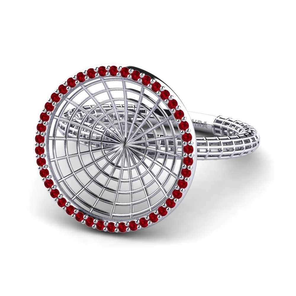 Zircone Rouge Bague Arid