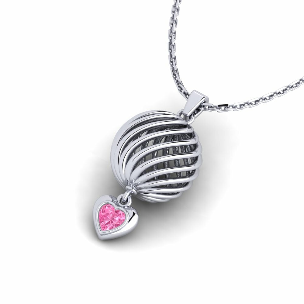 Pink Sapphire Women's Pendant Ariminum