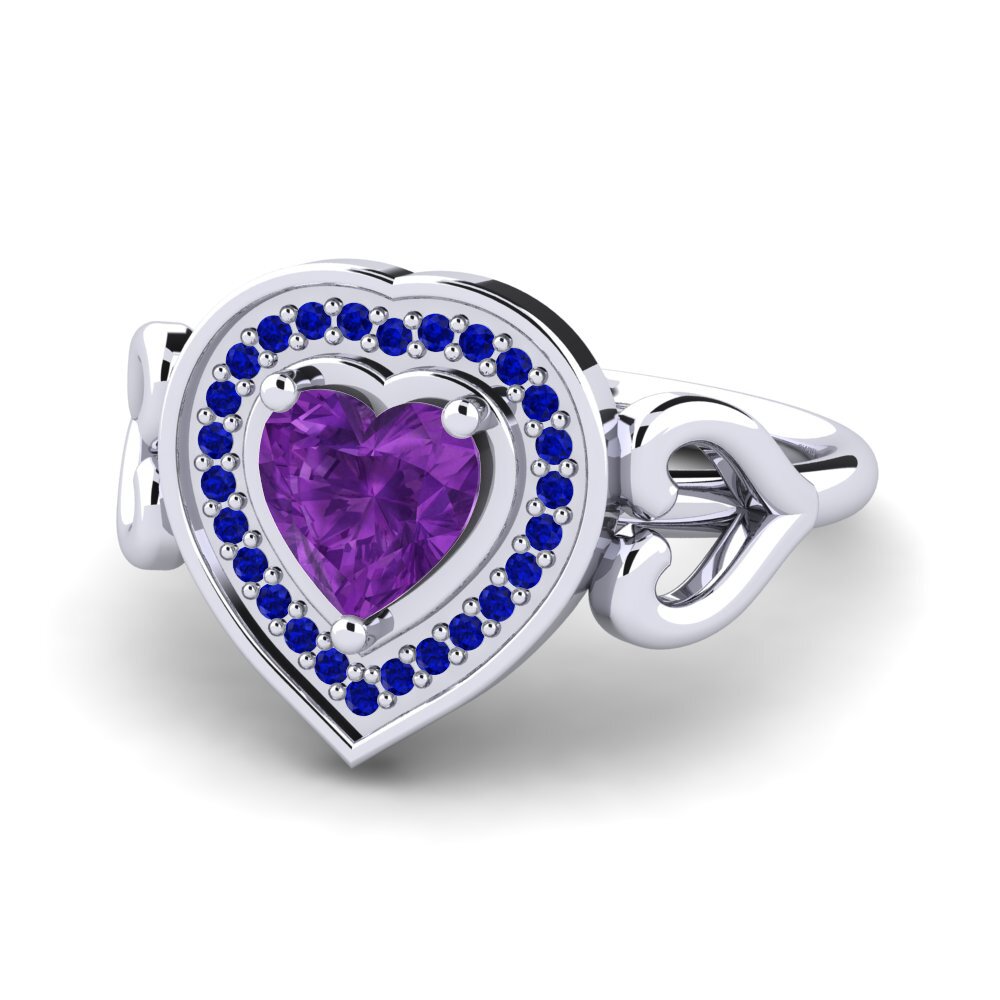 Amethyst Engagement Ring Aritrika