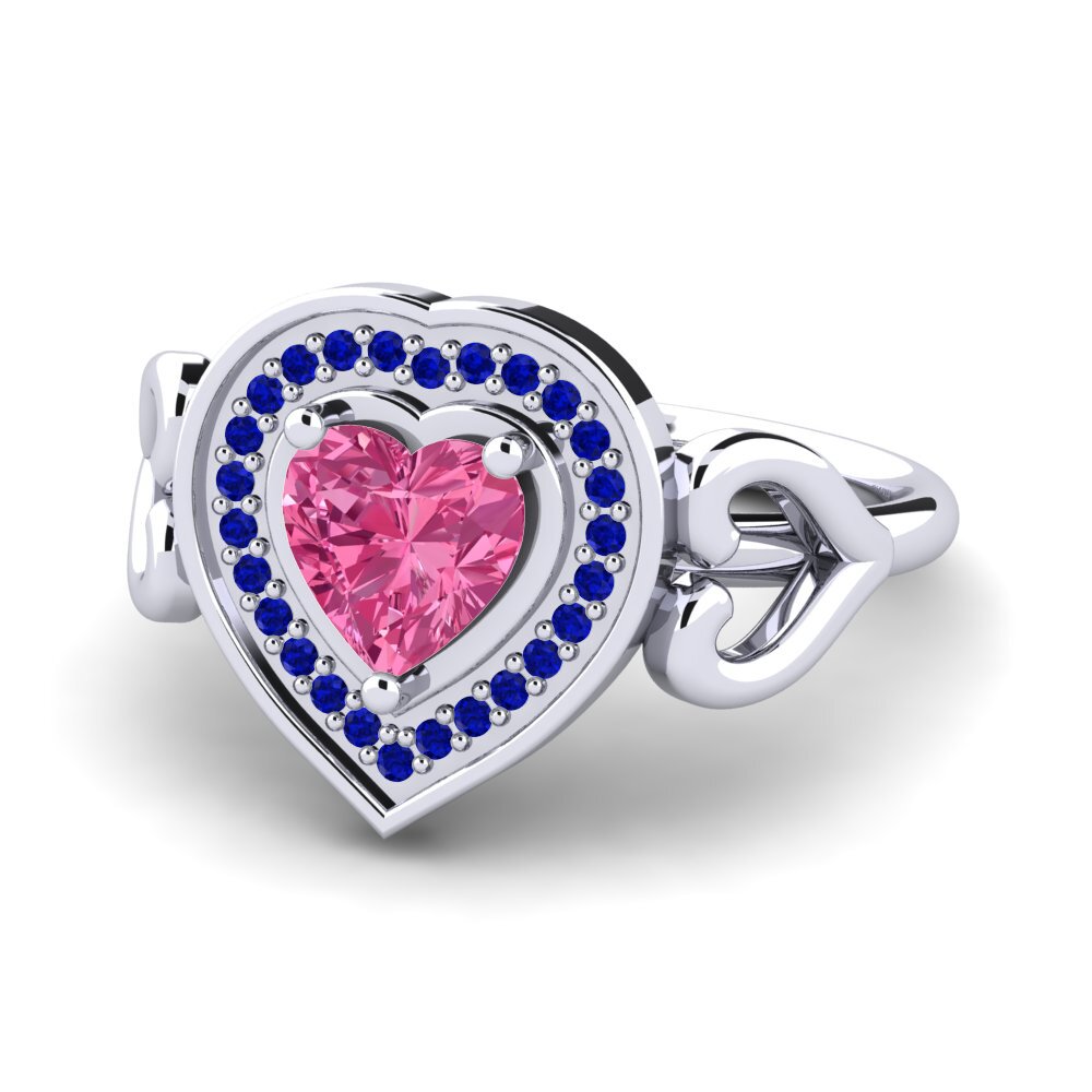 Pink Tourmaline Engagement Ring Aritrika