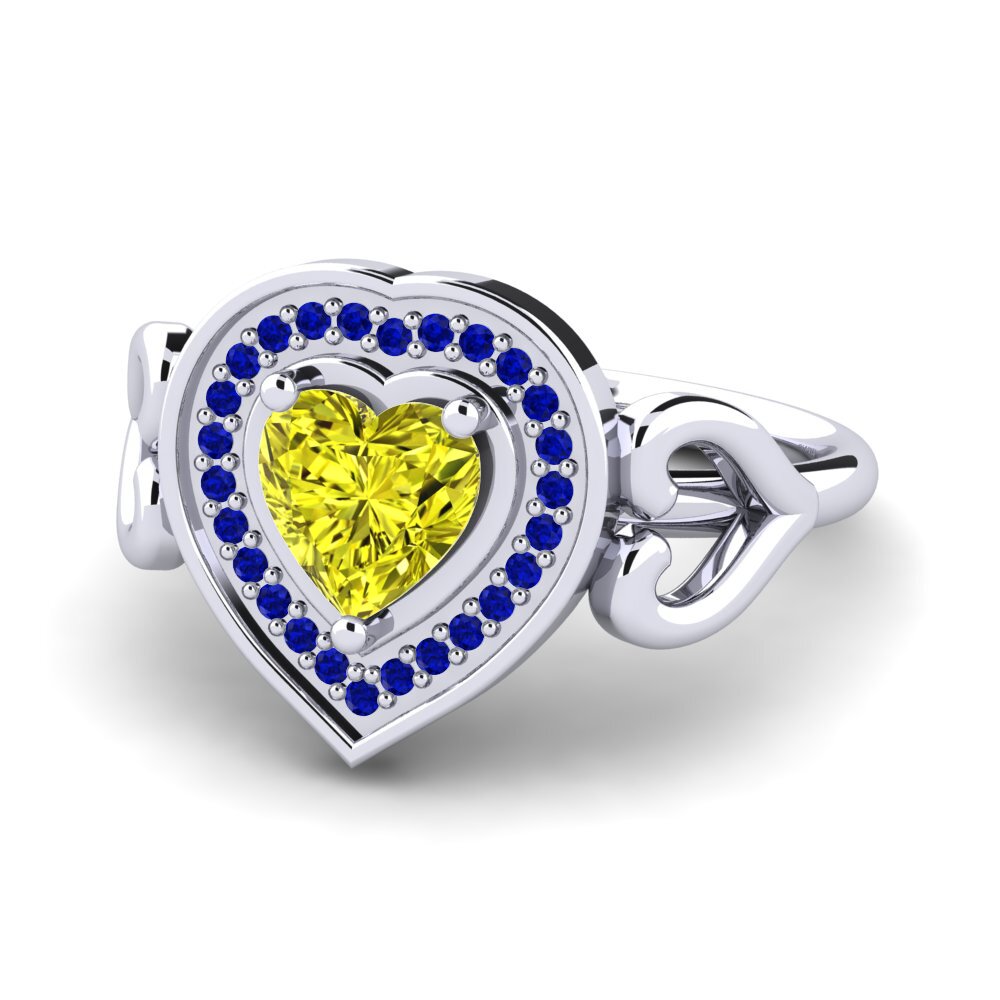 Yellow Diamond Engagement Ring Aritrika