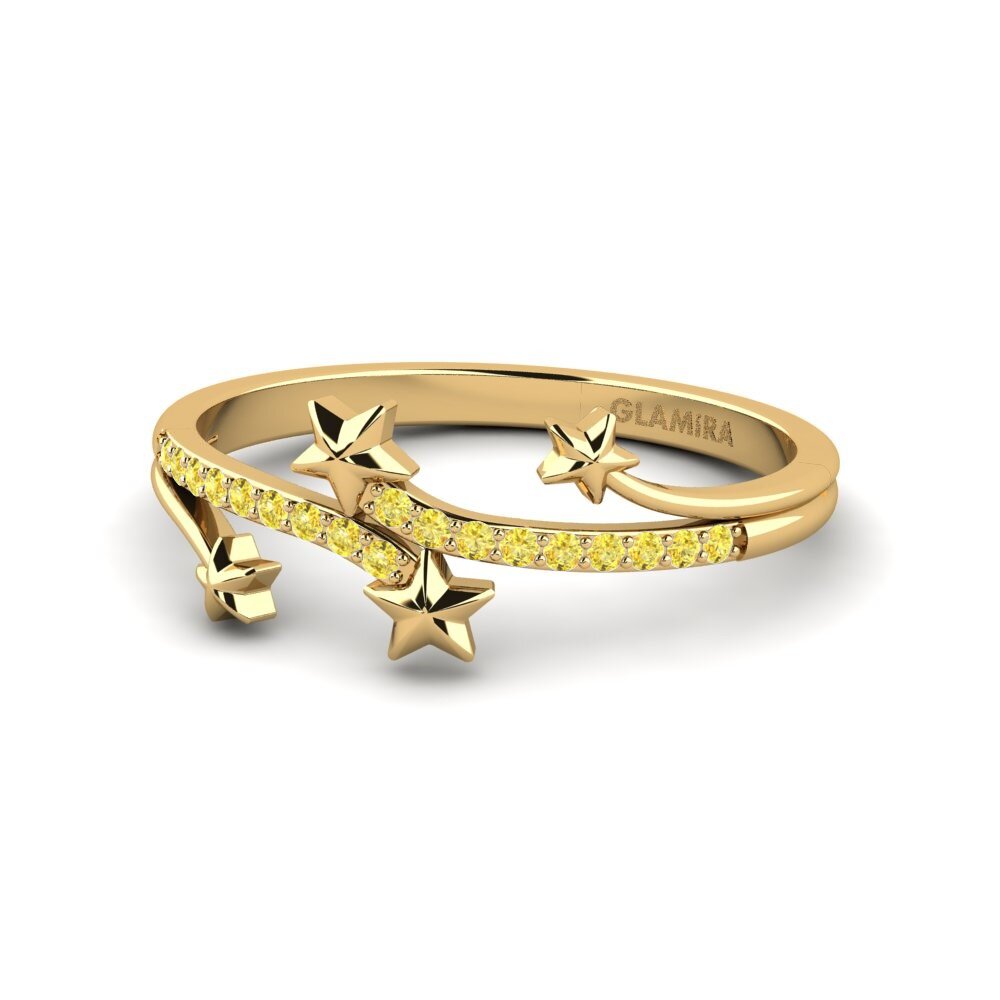 14ct Yellow Gold Yellow Sapphire Ring Arlina