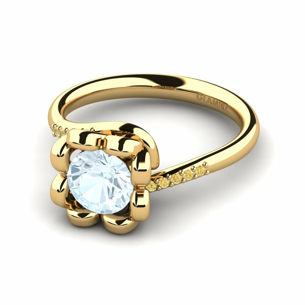 Aguamarina Anillo de compromiso Arliyah