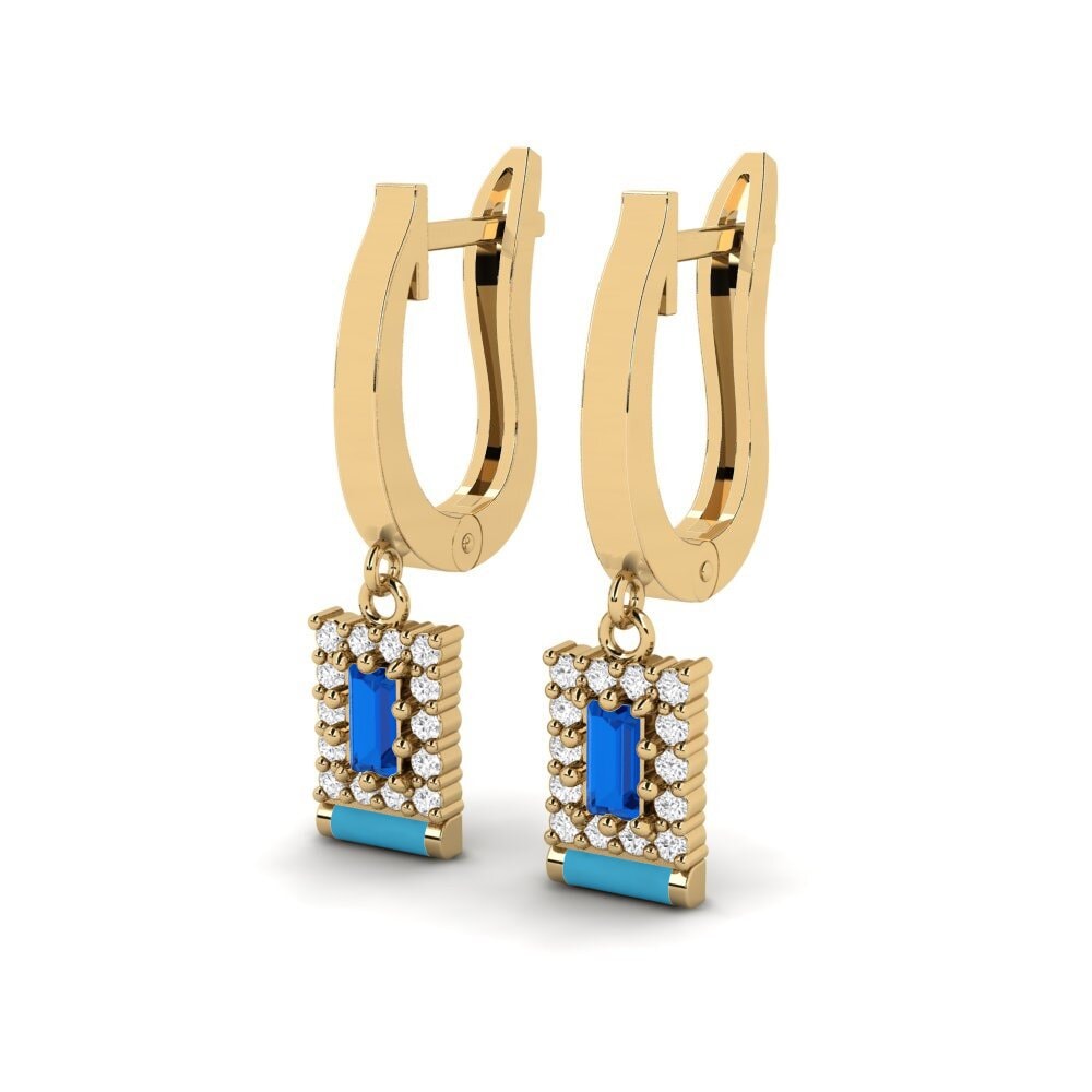 sapphire-zirconia ต่างหู Armidale