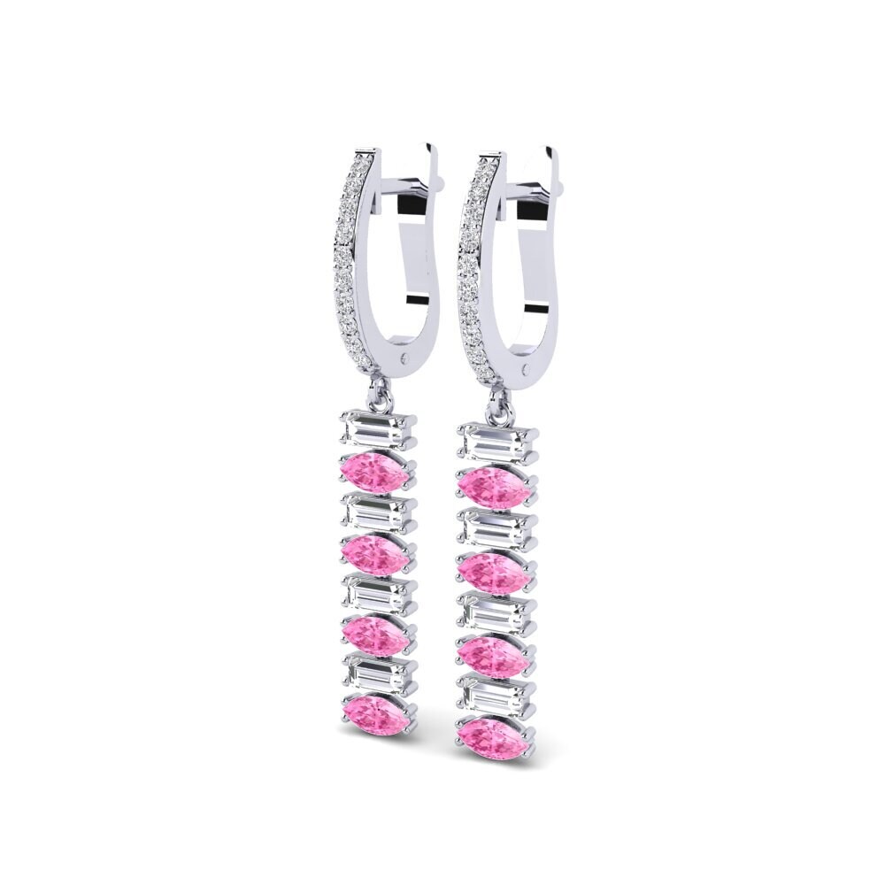 Marquise Pink Sapphire Women's Earring Arnaldo