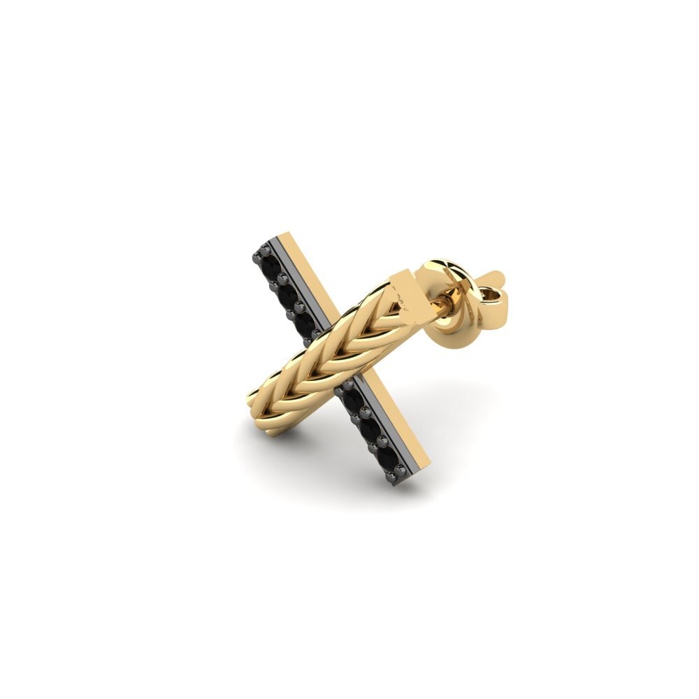 Black Onyx Men's Earring Aroffe
